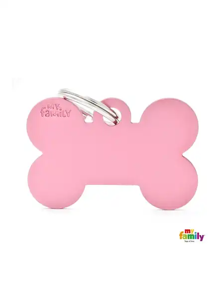 MY FAMILY MEDALLA BASIC BIG BONE ALUMINUM PINK MFB09