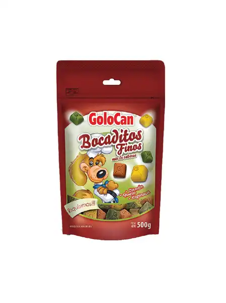 GOLOCAN BOCADITOS FINOS JAMON QUESO ESPINACA 500GRS