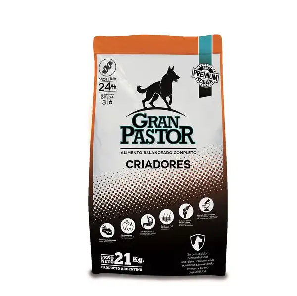 GRAN PASTOR ALIMENTO PERROS ADULTOS CRIADOR 21KG