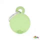 MY FAMILY MEDALLA BASIC SMALL ALUMINUM GREEN MFB39