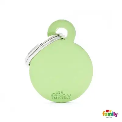 MY FAMILY MEDALLA BASIC SMALL ALUMINUM GREEN MFB39