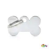 MY FAMILY MEDALLA BASIC CHROME SMALL BONE CHROMED BRASS MFB01