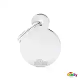 MY FAMILY MEDALLA BASIC CHROME SMALL ROUND BRASS MFB11