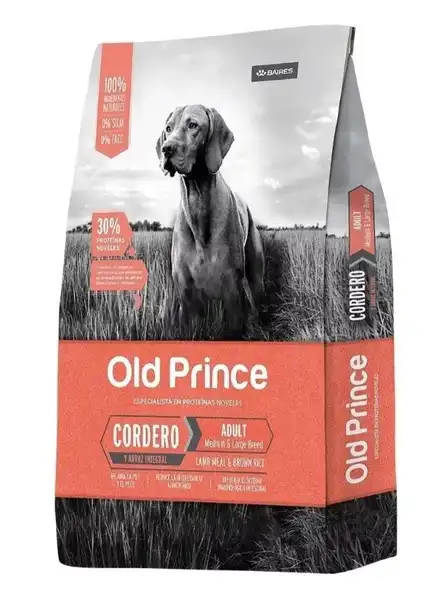 OLDPRINCE NOVEL CORDERO Y ARROZ ADULTOS LARGE 7,5KG