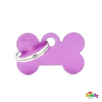 MY FAMILY MEDALLA BASIC SMALL BONE ALUMINUM PURPLE MFB51