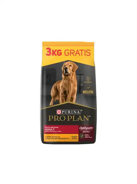 PROPLAN ADULT DOG RAZA MEDIANA 15KG+3KG (BOLSA 18 KG)