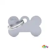 MY FAMILY MEDALLA BASIC SMALL BONE ALUMINUM GREY MFB52