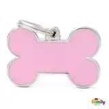 MY FAMILY MEDALLA HANDMADE BIG BONE PINK BH01