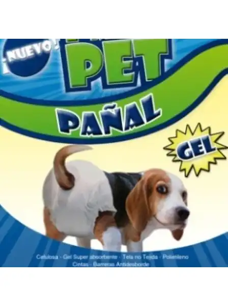 PAÑOPET PAÑAL EXTRA GRANDE X 3 ---  20X10X5,5CM