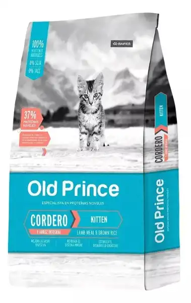 OLDPRINCE NOVEL CORDERO Y ARROZ CAT KITTEN 3 KG