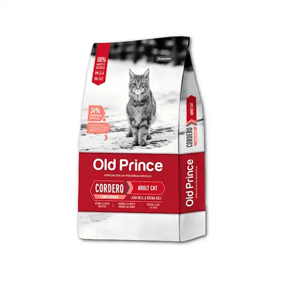 OLDPRINCE NOVEL GATO ADULTO CORDERO Y ARROZ 3KG