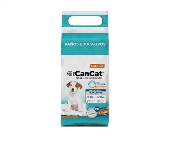 CAN CAT PAÑOS PREMIUM X 20 UNIDADES