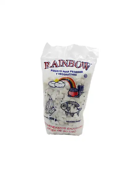 RAINBOW PIEDRA DECORATIVA BLANCA 1/2 KG.