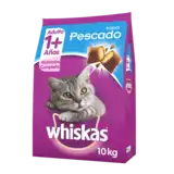 WHISKAS ADULTO +1 SABOR PESCADO 10 KG