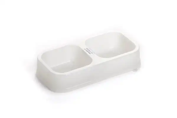 PETSPLAST COMEDERO DOBLE RECTANGULAR BRILLA EN LA OSCURIDAD