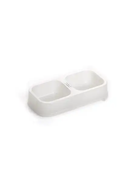 PETSPLAST COMEDERO DOBLE RECTANGULAR BRILLA EN LA OSCURIDAD