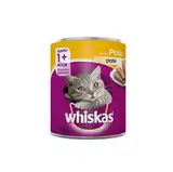 WHISKAS LATA POLLO 340GRS