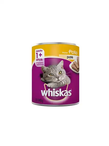 WHISKAS LATA POLLO 340GRS