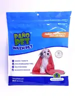 PAÑOPET WASH PET X6 CIERRE ZIP