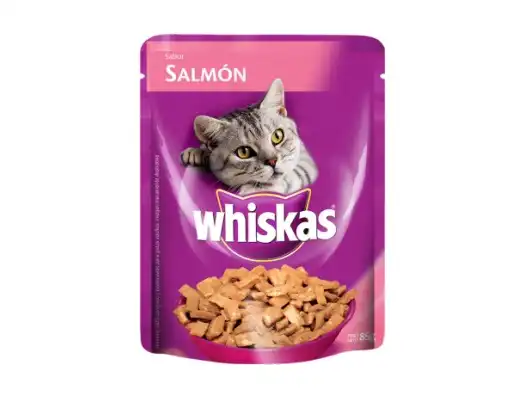 WHISKAS POUCH SALMON EN SALSA 85GRS