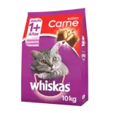 WHISKAS ADULTO +1 SABOR CARNE 10KG