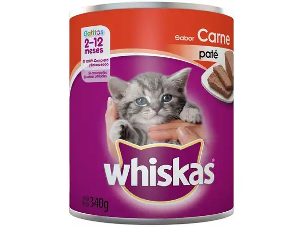 WHISKAS LATA GATITO CARNE 340GRS