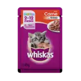 WHISKAS POUCH GATITOS CARNE 85GRS