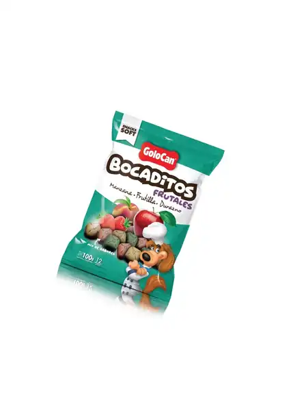 GOLOCAN BOCADITOS FINOS MANZANA FRUTILLA Y DURAZNO 100GRS