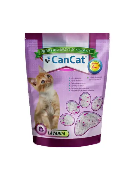CAN CAT PIEDRA SILICA LAVANDA 2 LITROS