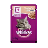 WHISKAS POUCH SALMON EN SALSA 85GRS