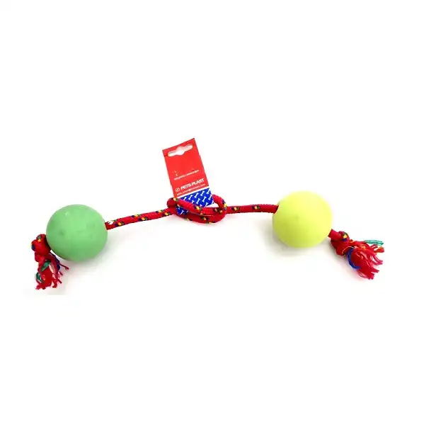 PETSPLAST PELOTA DE GOMA MEDIANA SOGA ALPINA 12MMX55CM 