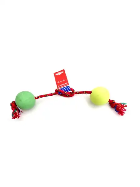 PETSPLAST PELOTA DE GOMA MEDIANA SOGA ALPINA 12MMX55CM 