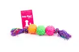 PETSPLAST PELOTA PUAS DE GOMA X3 SOGA ALPINA 8MM S1003