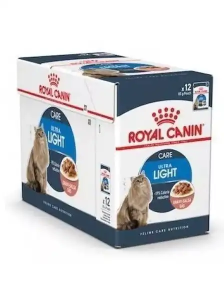 ROYAL LIGHT WEIGHT CARE CAT POUCH 85GRS (CAJA X 12 UNIDADES)