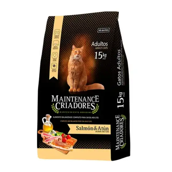 MAINTENANCECRIADORES CRIADORES GATOS 15 KG  (SALMON Y ATUN)