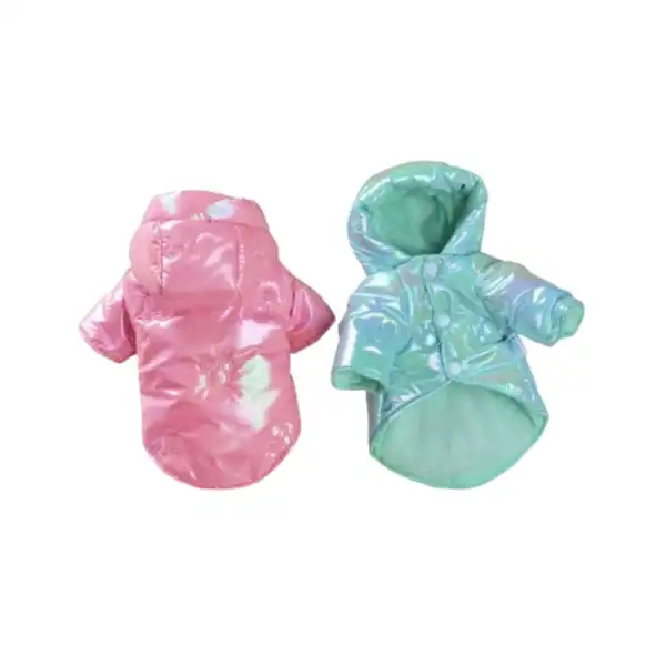 PER-ROS CAMPERA CON CAPUCHA METALIZADA S