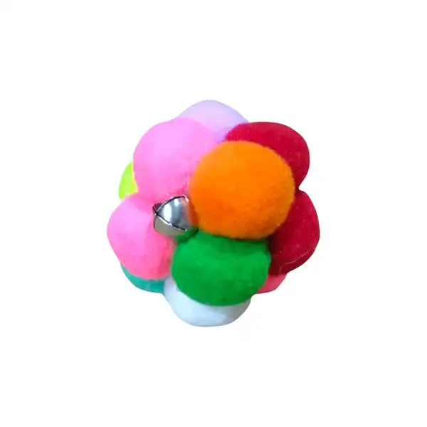 Juguete Model Gato Pelota Pompones con Cascabel