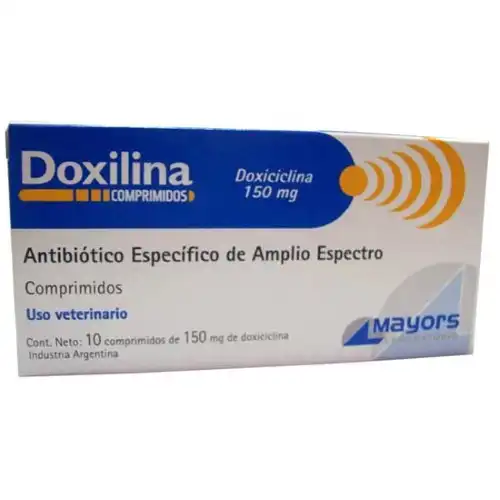 Medicamento Mayors Doxilina 150 mg. X 10 Comp. para Perros