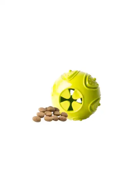RASCALS PELOTA DISPESADOR DE SNACKS TPR AMARILLO 6.9X8.8CM