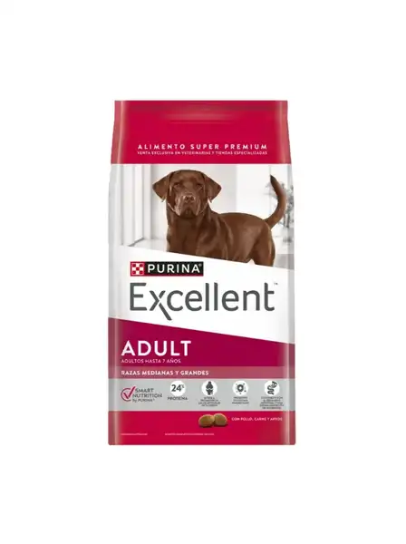 EXCELLENT ADULT DOG RAZA MEDIANA Y GRANDE SMART 3KG