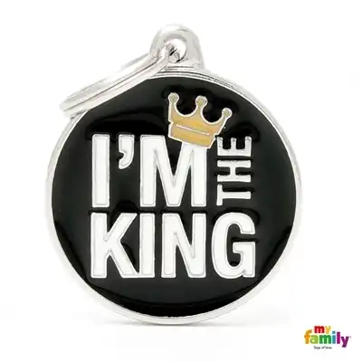 Medalla My Family Charms I'm THE King CH17KING para Perros