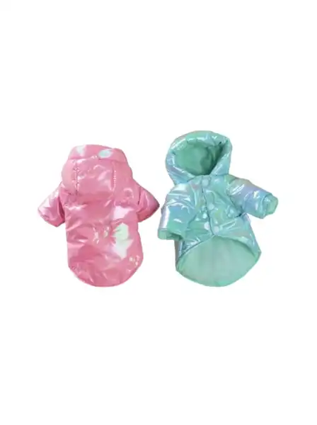 PER-ROS CAMPERA CON CAPUCHA METALIZADA M
