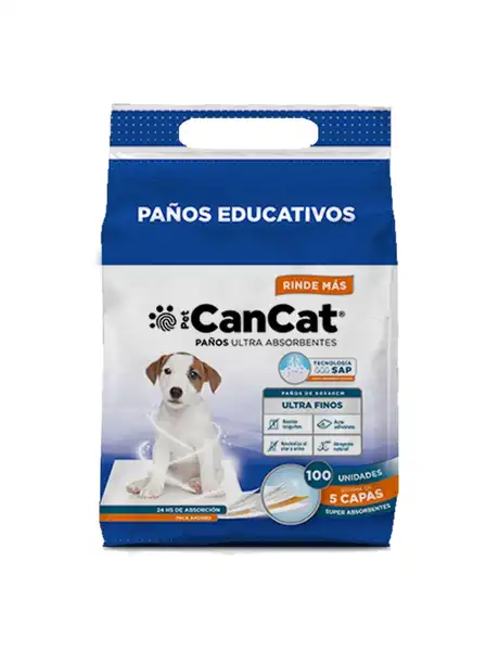 CAN CAT PAÑOS PREMIUM X100 UNIDADES (60X40CM)