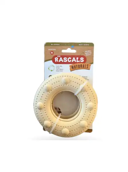 RASCALS RUEDA DISPENSADOR DE ALIMENTO DE GOMA "BIOBASED" NATURAL 11X5 CM