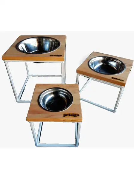 PETSIGN COMEDERO BOXY SIMPLE EN ALTURA M - BLANCO
