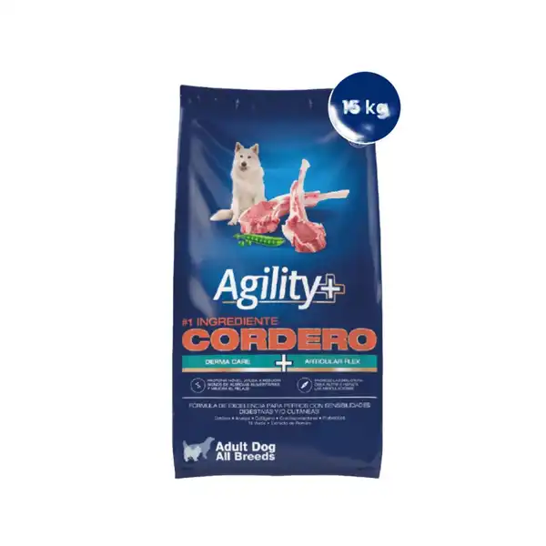 AGILITY + ADULTO ALL BREED CORDERO 15KG 