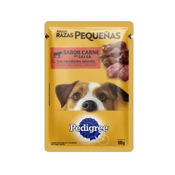 PEDIGREE POUCH CARNE RAZAS PEQUEÑAS 100GRS