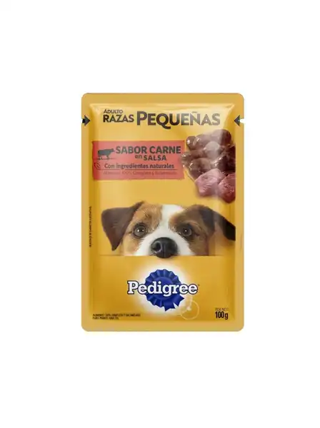 PEDIGREE POUCH CARNE RAZAS PEQUEÑAS 100GRS