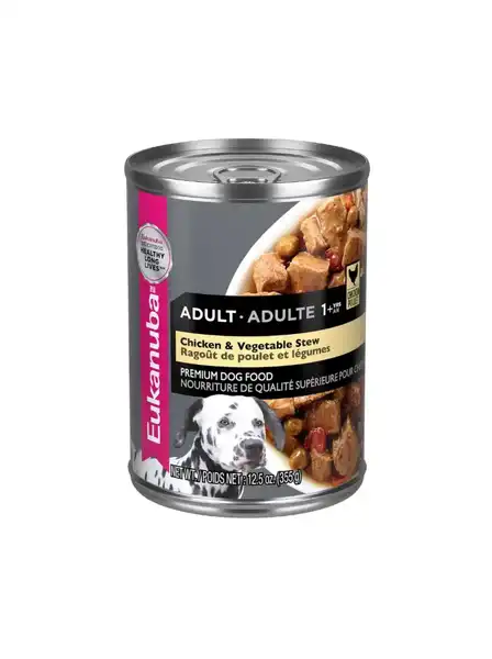 EUKANUBA LATA ADULT CHICKEN Y VEGETALES STEW 355GR
