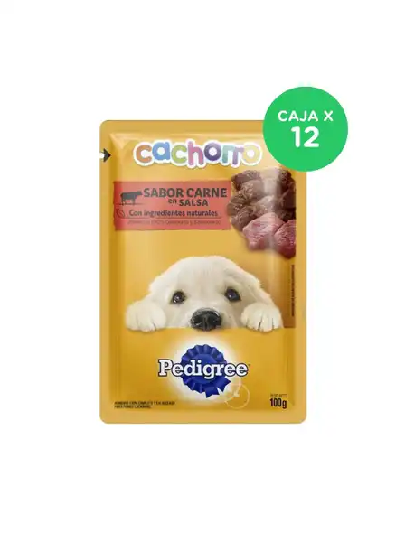 PEDIGREE POUCH CACHORRO CARNE (CAJA X 12U)